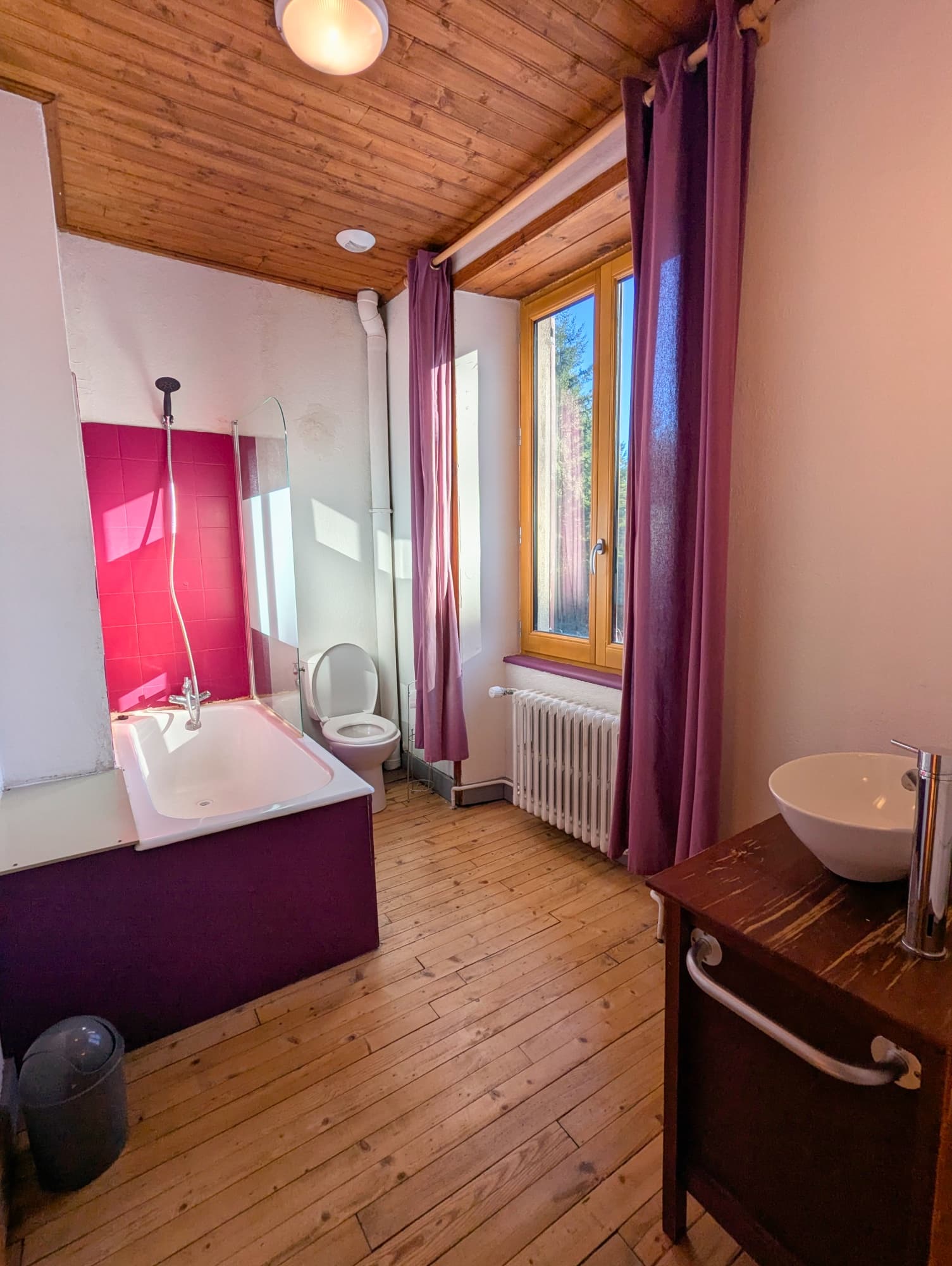 Salle de bain chambre Mauve